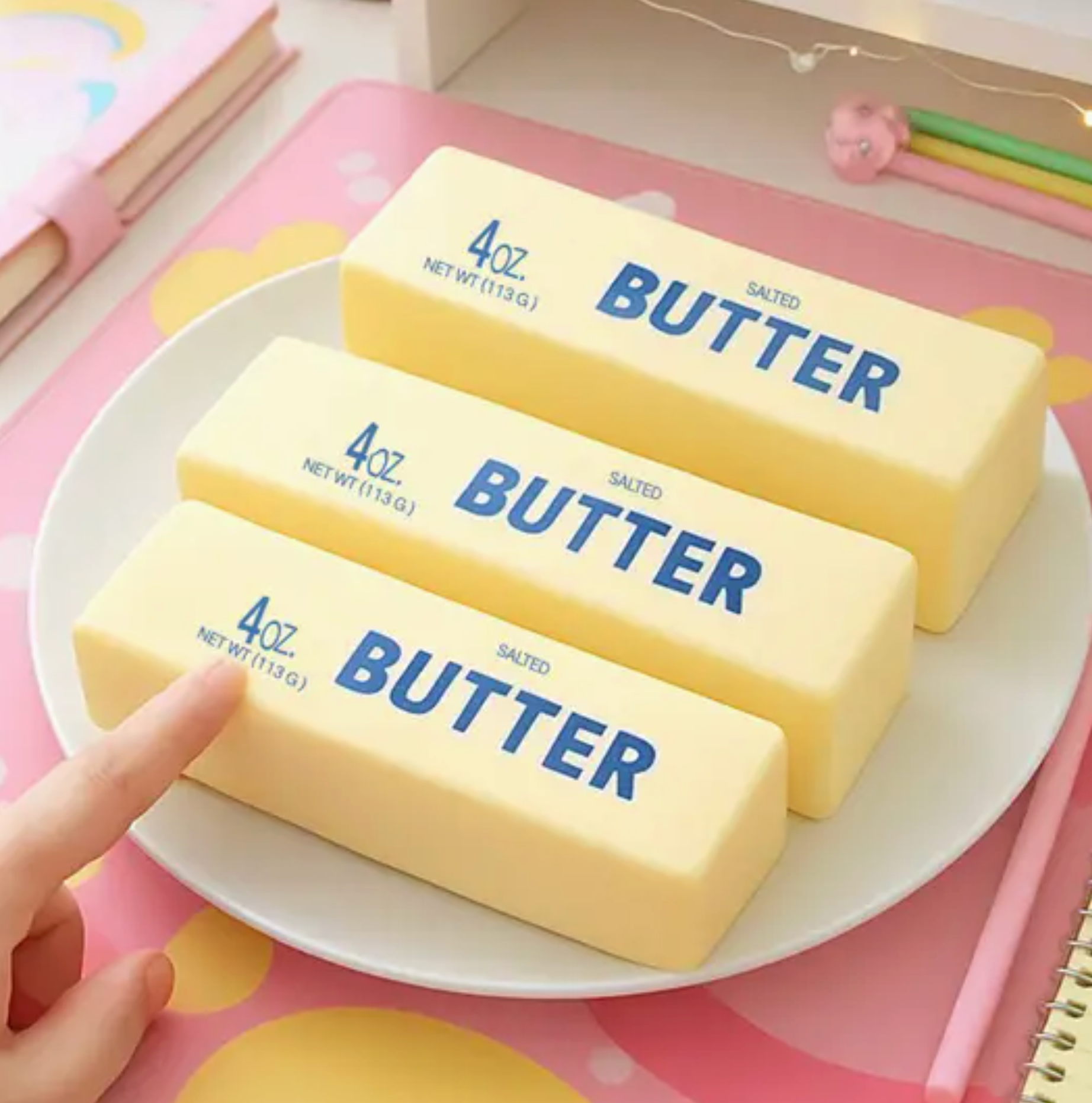 butter stress ball squishy