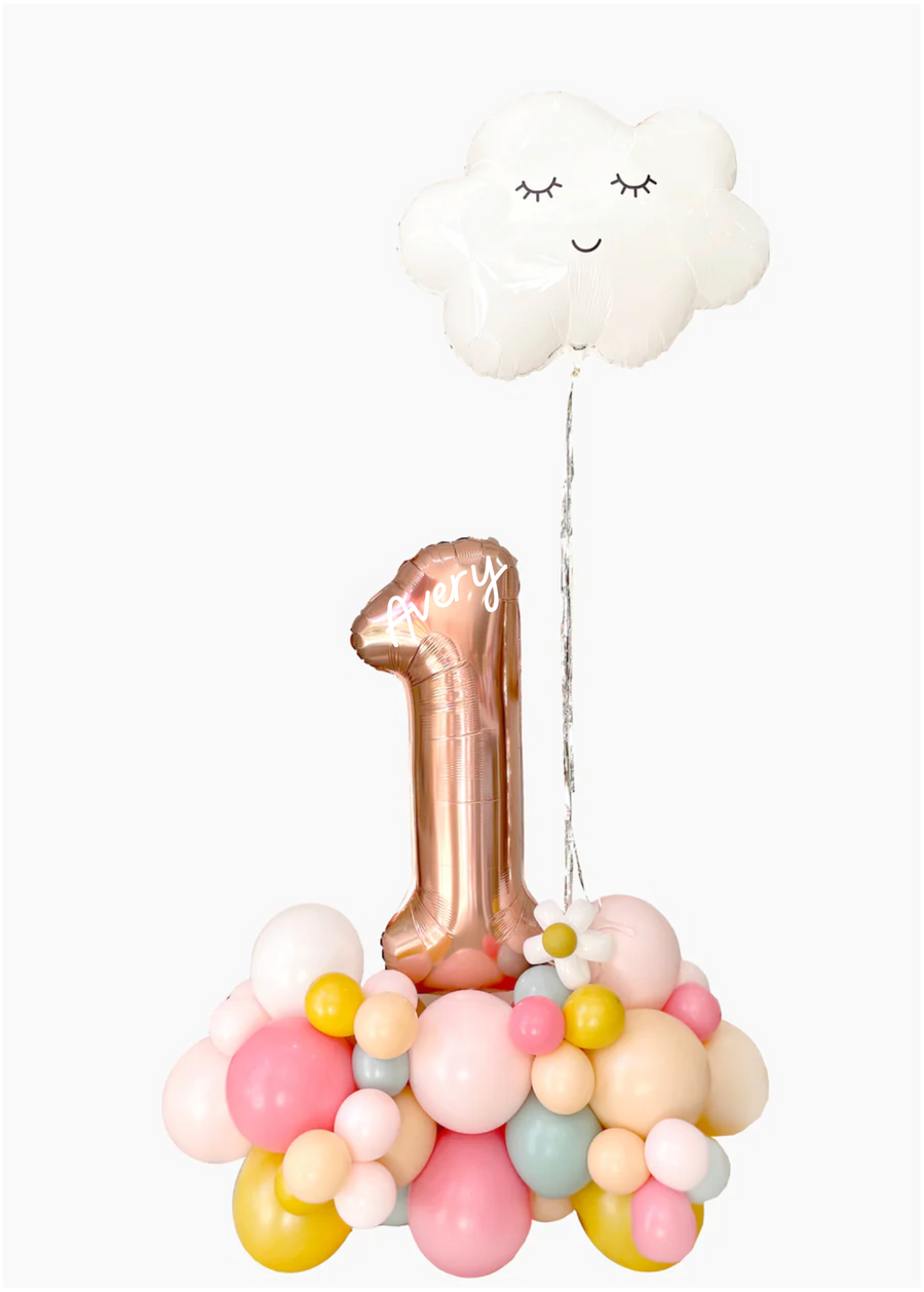 Retro Daisy Balloon Cloud