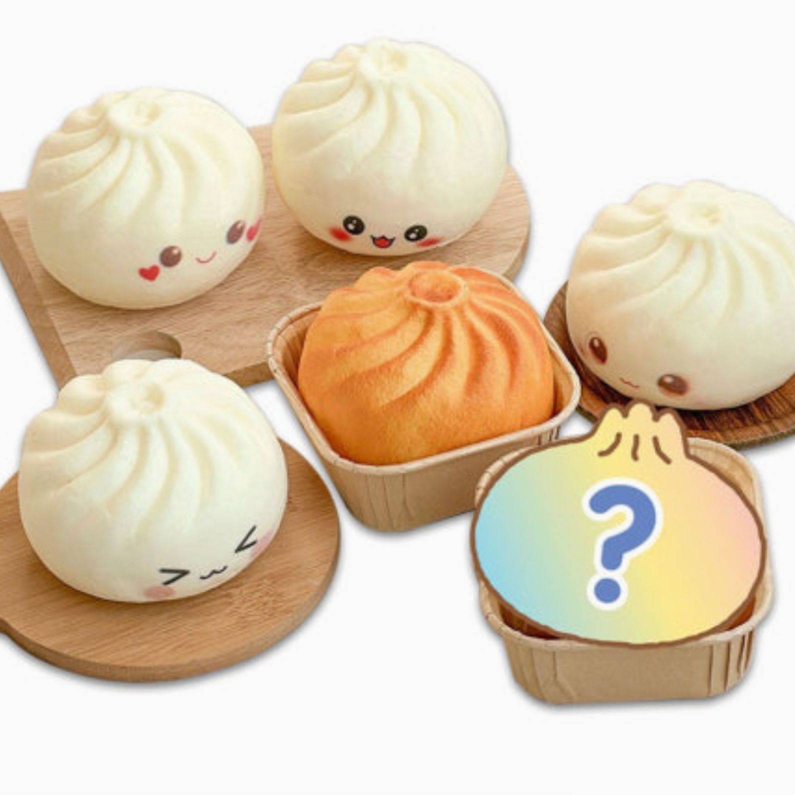 dumpling squishy toy with rare golden dumpling