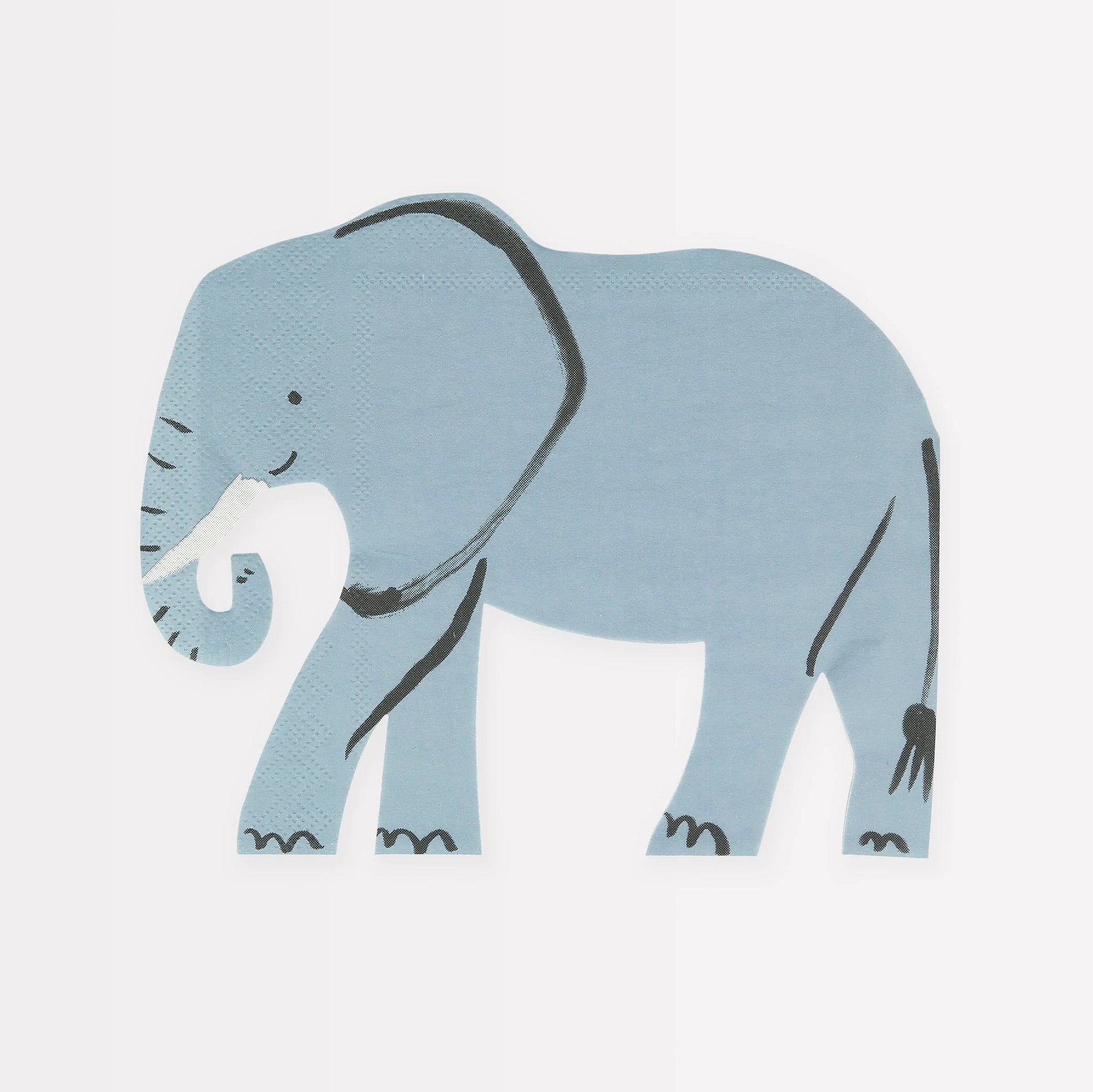 Paper napkin shaped as an elephant