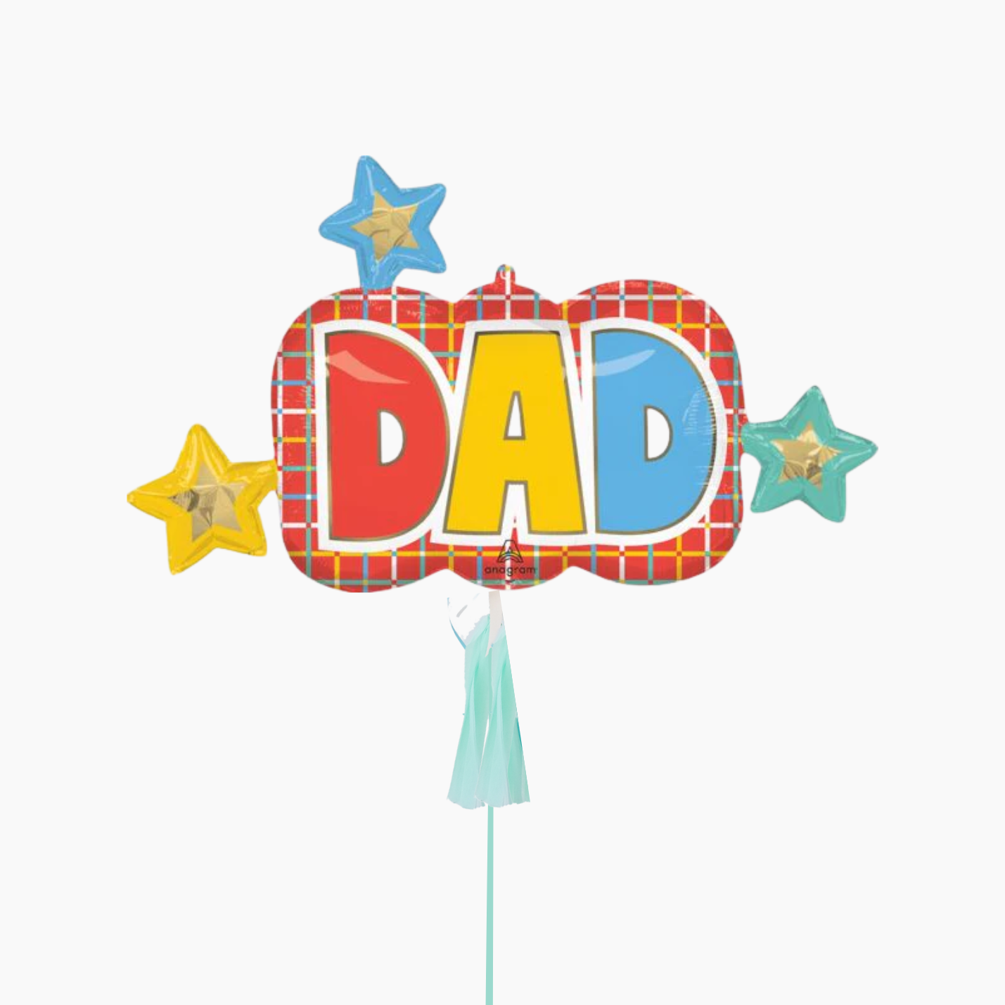 Colorful DAD balloon with paper tassel