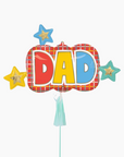 Colorful DAD balloon with paper tassel