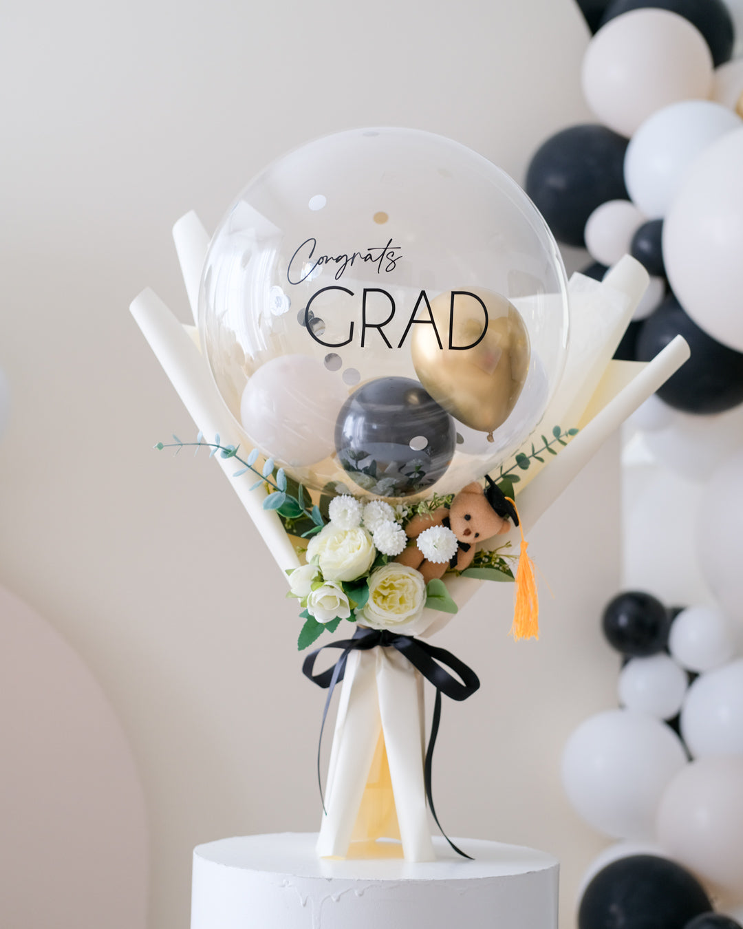 Mini Grad Bouquet: Bubble Balloon – Oh Shiny!