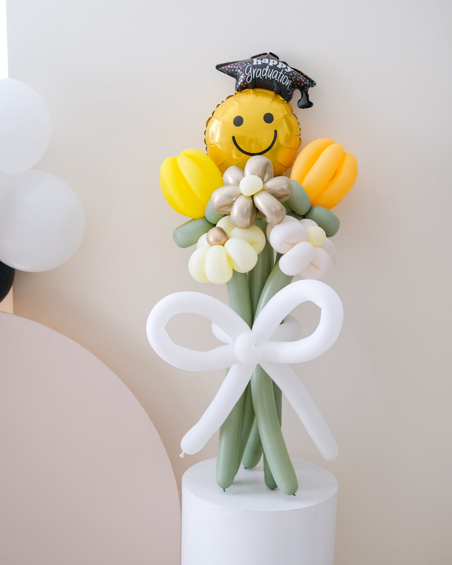 Happy Grad Flower Balloon Bouquet