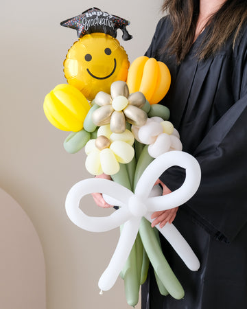 Happy Grad Flower Balloon Bouquet
