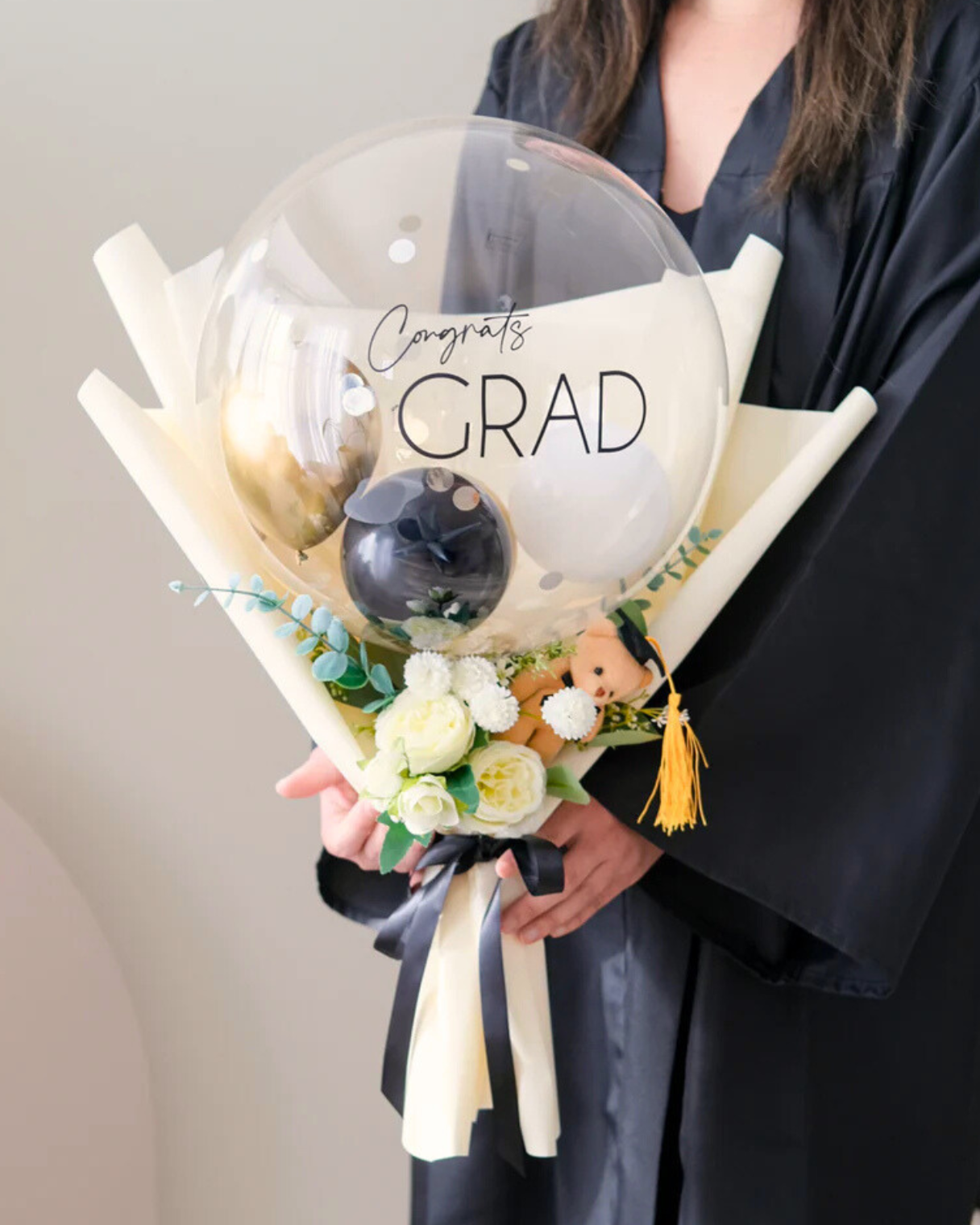 Mini Grad Bouquet: Bubble Balloon – Oh Shiny!