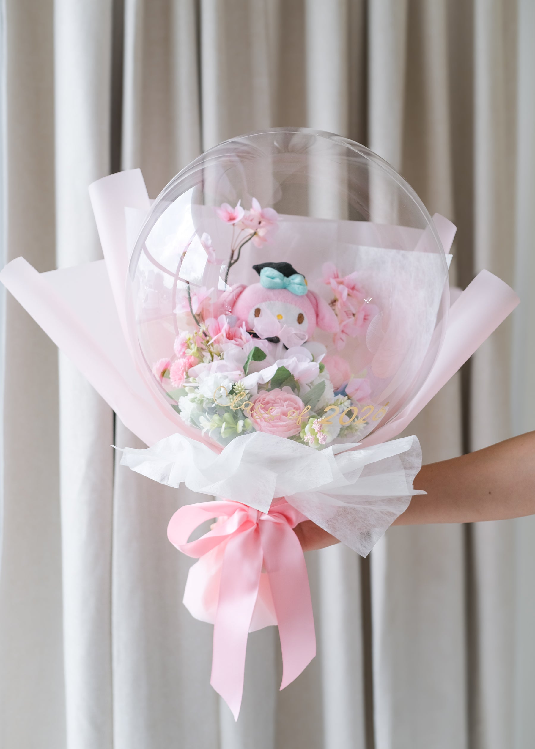 my melody graduation flower balloon