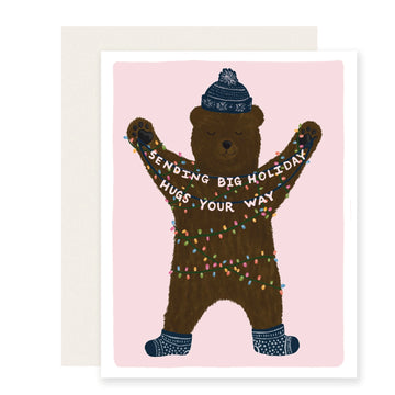 Holiday Hug Bear Card