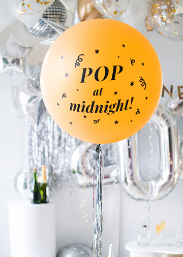 Midnight Confetti POP Balloon - Gold (Dec 31st only)