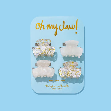 Pearl Confetti Mini Claw Clip