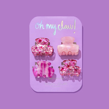 Pink Confetti Mini Claw Clip
