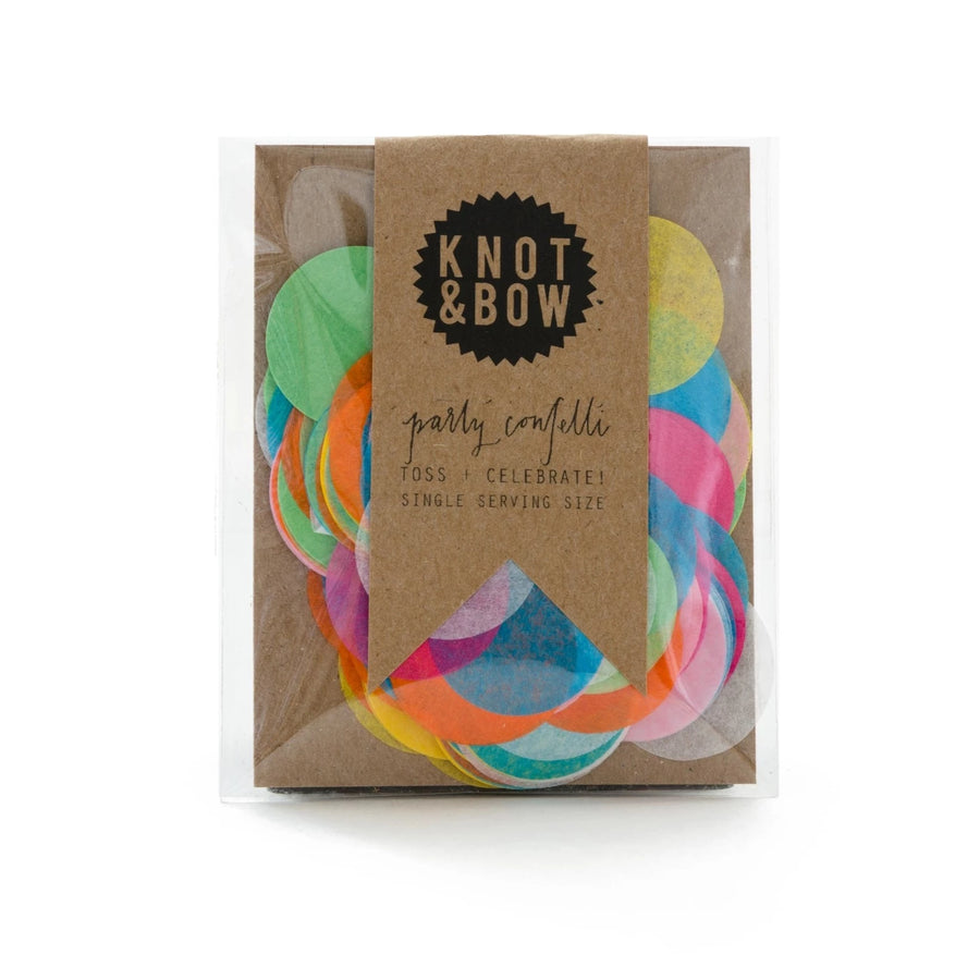 Round Rainbow Confetti - Single Serving
