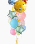 Smiley Birthday Cupcake Balloongram
