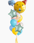 Smiley Birthday Cupcake Balloongram