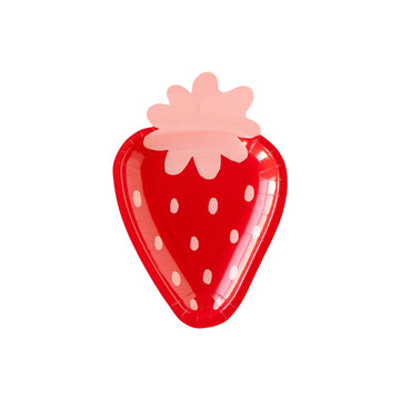 Strawberry Shaped Dessert Plates