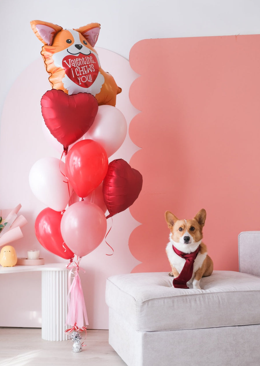 Corgi Valentine Balloongram
