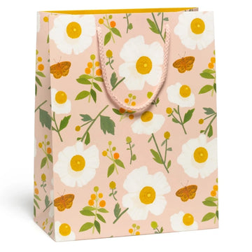 White Poppies Gift Bag - Large