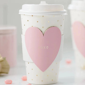 Pink XOXO Heart To-Go Cups