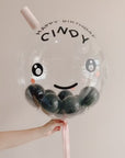 Boba Balloongram in Peach Green Tea