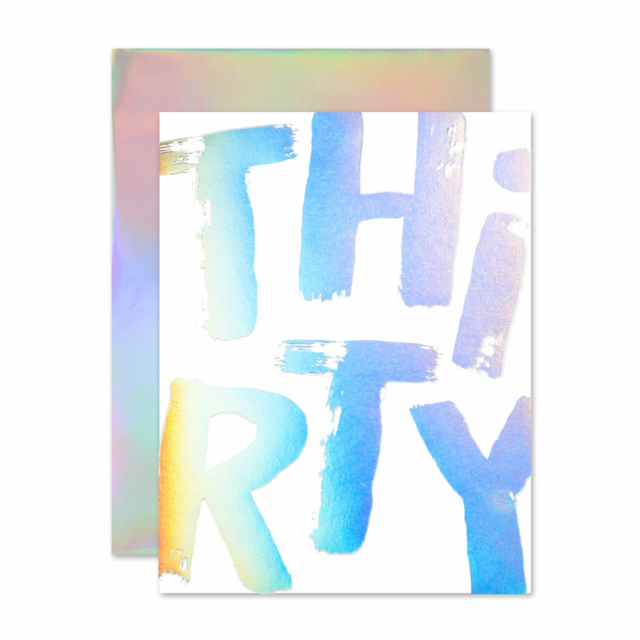 hologram thirty birthday greeting card