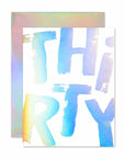 hologram thirty birthday greeting card
