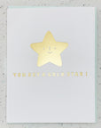 gold star greeting card