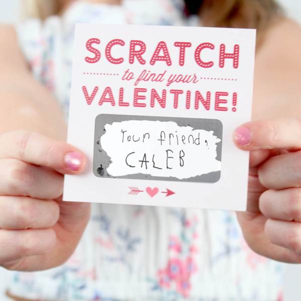 Pink Scratch-off Valentines 18pk Box Set