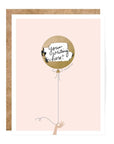 balloon scratch-off greeting card
