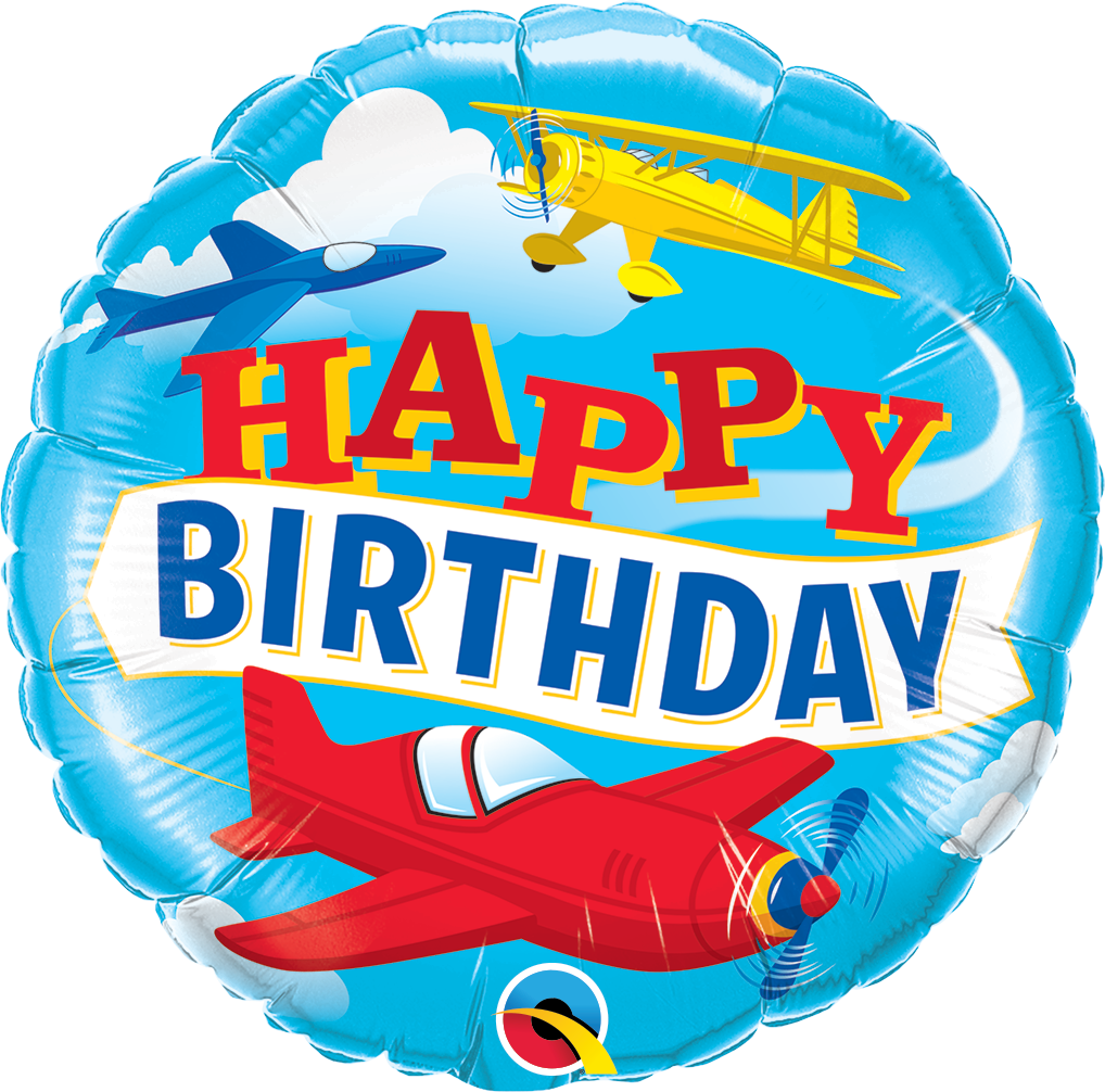 Airplane Birthday Small Balloon
