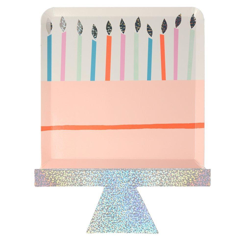 birthday cake plates