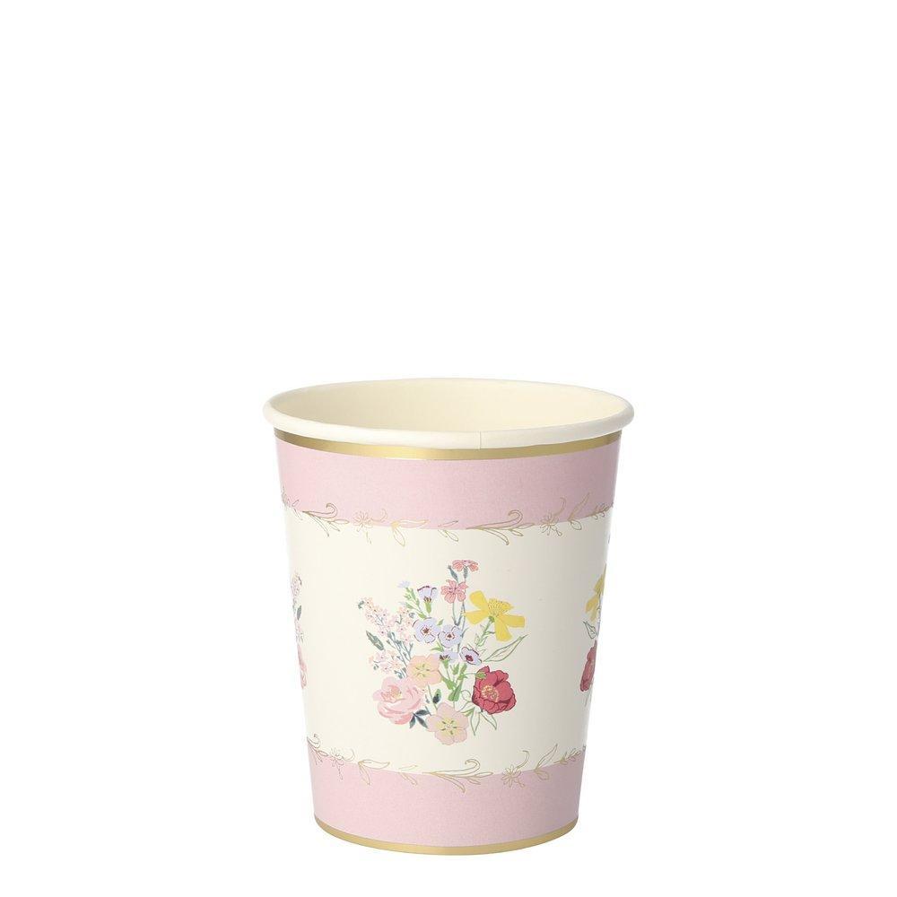 floral flower print paper cup