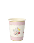 floral flower print paper cup