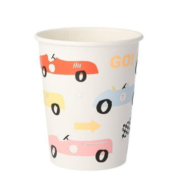 race car paper cups