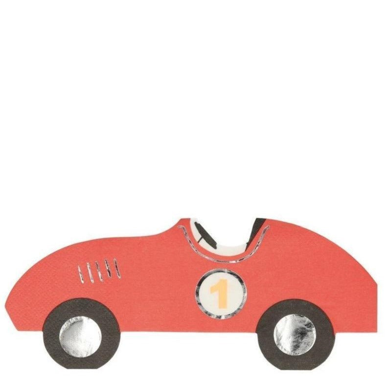 red race car napkins