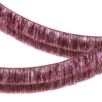 Tinsel Fringe Garland - Pink