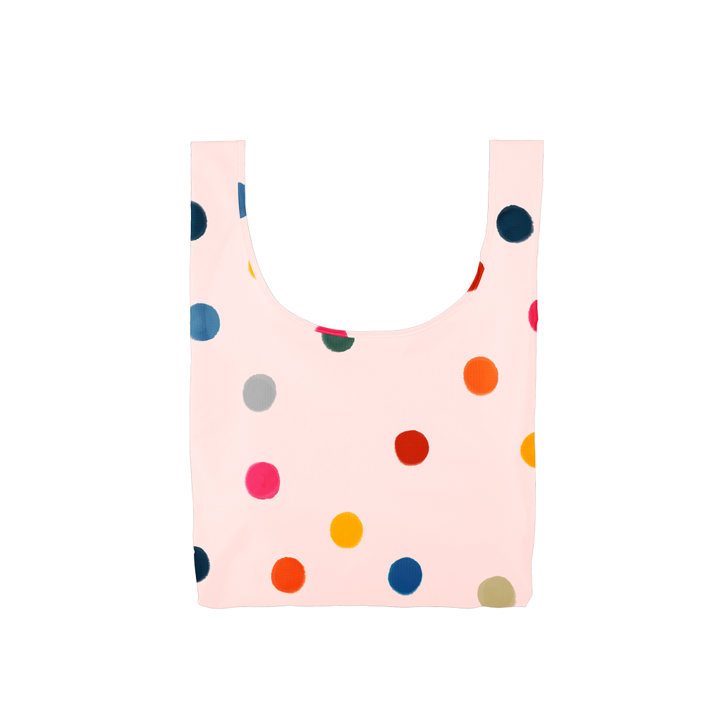 polka dot tote bag