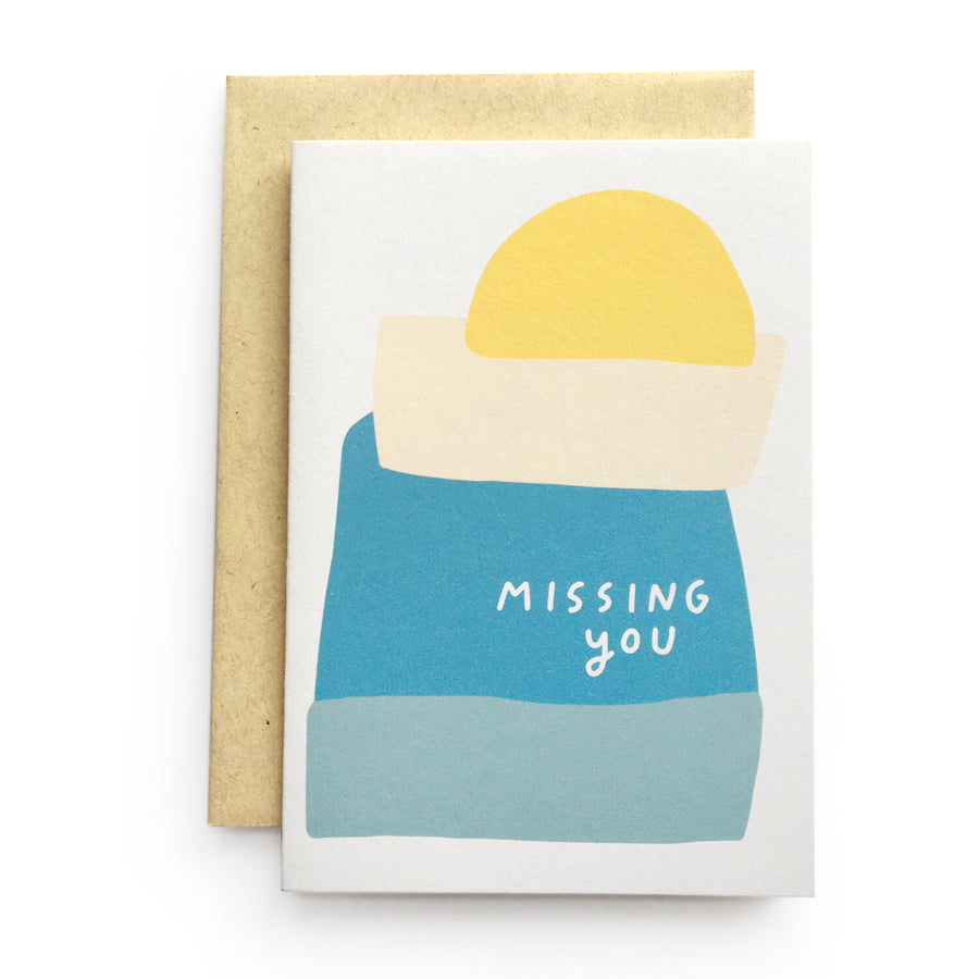 missing you greeting card