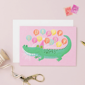 Alligator Birthday Card