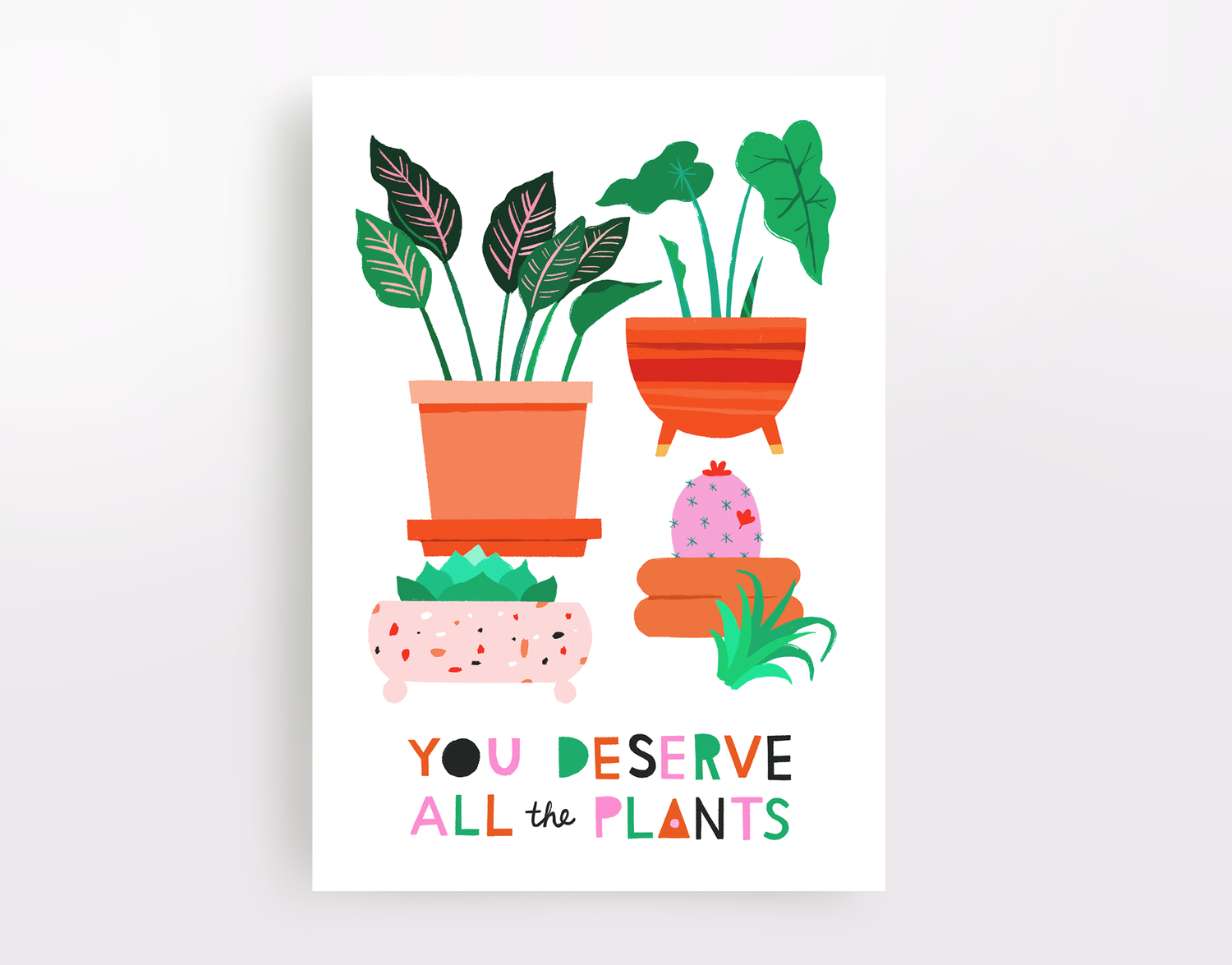 All the Plants Greeting Card