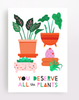 All the Plants Greeting Card