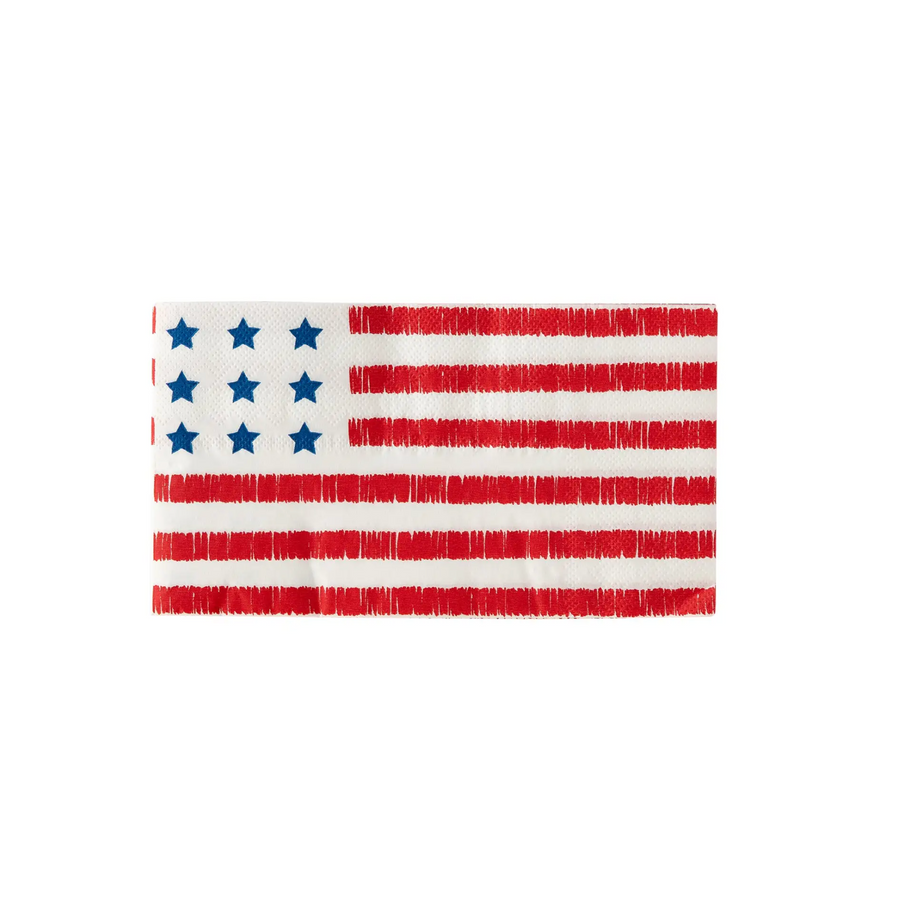 American Flag Guest Towel Napkins