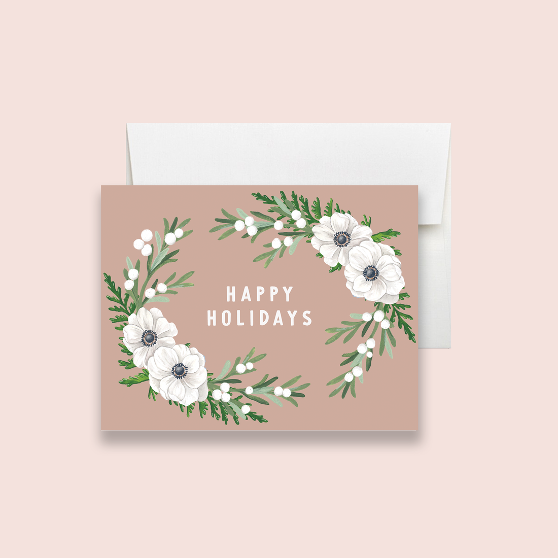 Anemone Holiday Greeting Card