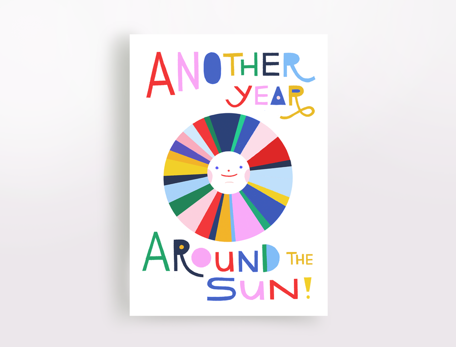 Another Year Around the Sun Greeting Card