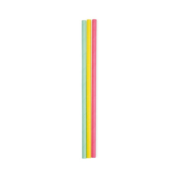 Assorted Pink Yellow Mint Paper Straws