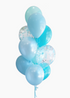 light blue and turquoise balloons