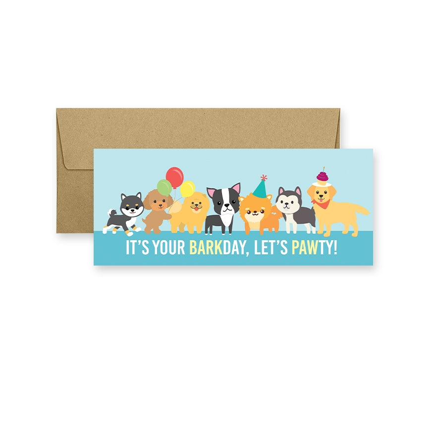 Barkday Pawty Birthday Card