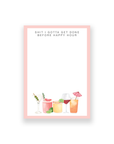 Before Happy Hour Notepad