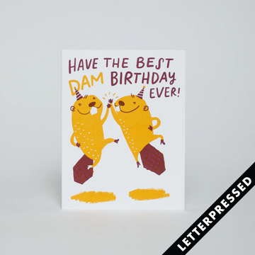 Best Dam Birthday Card