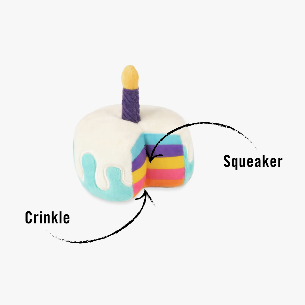 Birthday Cake Dog Toy