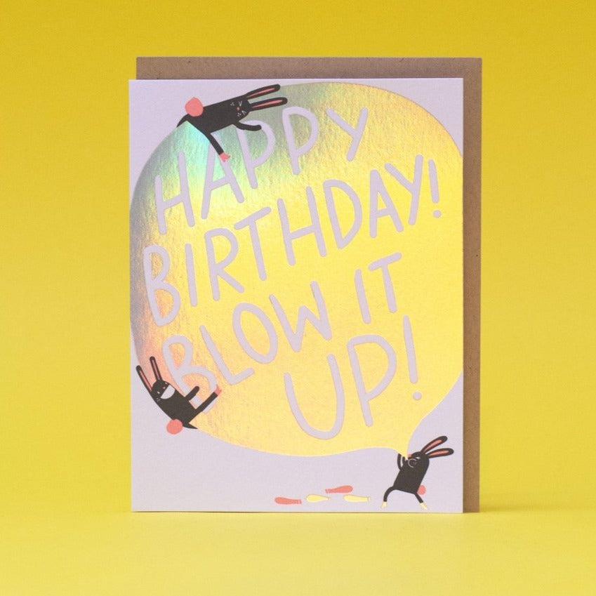 Blow It Up Birthday Card